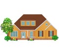 Big brick family house Royalty Free Stock Photo