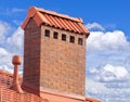 big brick smokestack Royalty Free Stock Photo