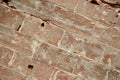 Big bricks old wall background, diagonal lines Royalty Free Stock Photo