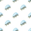 Big bridge pattern seamless vector Royalty Free Stock Photo