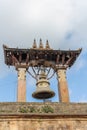 Big bronze bell in Durbar square in Bhaktapur, Nepal Royalty Free Stock Photo