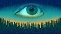 Big brother - concept electronic all-seeing eye, the technology of global surveillance