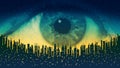 Big brother - concept electronic all-seeing eye, the technology of global surveillance