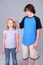 Big brother little sister Royalty Free Stock Photo