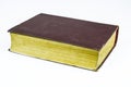 Big brown book isolated on a white background Royalty Free Stock Photo