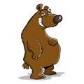 Big brown hungry bear Royalty Free Stock Photo