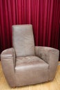 Big brown leather chair Royalty Free Stock Photo