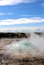 The big bubble of Geyser in iceland Royalty Free Stock Photo