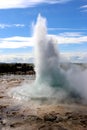 The big bubble of Geyser in iceland Royalty Free Stock Photo