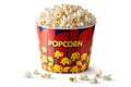 Big bucket of popcorn Royalty Free Stock Photo