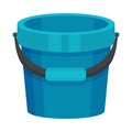 Big bucket. Vector illustration on a white background. Royalty Free Stock Photo