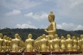 Big Buddha with 1,250 disciple statues Royalty Free Stock Photo