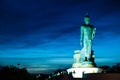 Big Buddha in the evenings. Royalty Free Stock Photo