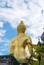 Big buddha at golden triangle on blue sky background Royalty Free Stock Photo