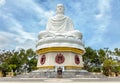 Big Buddha at the Long Son pagoda in Nha Trang Vietnam Royalty Free Stock Photo