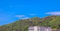 Big Buddha Phuket thailand. Big Buddha statue made of small white marble blocks is very beautiful. Lovely background Sky