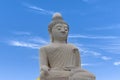 Big Buddha Phuket thailand. Big Buddha statue made of small white marble blocks is very beautiful Royalty Free Stock Photo