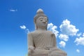 Big Buddha Phuket thailand. Big Buddha statue made of small white marble blocks is very beautiful Royalty Free Stock Photo