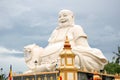 Big Buddha statue in a Buddhist Temple Royalty Free Stock Photo
