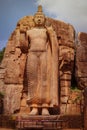 Big Buddha statue carved out of rock. Sri Lanka, Anuradhapura Royalty Free Stock Photo