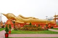 Big Buddha statue at Wat Pha That Luang in Vientiane Laos Royalty Free Stock Photo