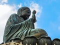 Big Buddha Statye. Po Lin Monastery, Lantau Island, Hong Kong Royalty Free Stock Photo