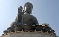 The Big Buddha or Tian Tan Buddha  on Lantau Island, Hong Kong, China Royalty Free Stock Photo