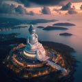Big Buddha at twilight, Phuket Island, Thailand
