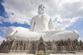 Big Buddha Wat Phu Manorom Mukdahan Thailand.Buddha on the mount