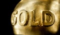 Big bullion of gold Royalty Free Stock Photo