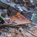 Demolition Debris Structure Royalty Free Stock Photo