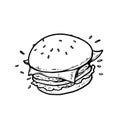 A big burger sketch