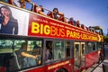 Big Bus tour Paris - the famous sightseeing tour - CITY OF PARIS, FRANCE - SEPTEMBER 4. 2023 Royalty Free Stock Photo