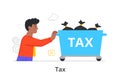 Big business taxes concept