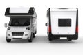 Big camper van - front and back shot