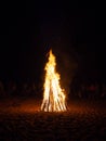 Big campfire night Royalty Free Stock Photo