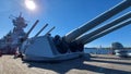 Big cannon Battle Ship New Jersey Royalty Free Stock Photo