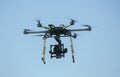 Big Carbon Drone dslr dji summer in the air Royalty Free Stock Photo