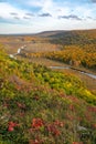 Scenic overlook of Big Carp River, Porcupine Mountains Michigan, USA Royalty Free Stock Photo