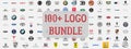 Big cars logo bundle. Auto icons set.