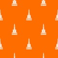 Big castle pattern vector orange