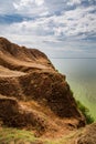 Big cave canyon in the Kherson region on the seashore