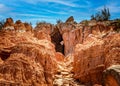 The Big Cave in the Palo Duro Canyon State Park Royalty Free Stock Photo