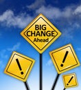 Big changes ahead concept Royalty Free Stock Photo