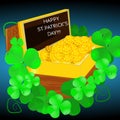 Big chest of gold for st. patricks holiday