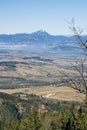 Big Choc and Liptov basin from Low Tatras, Slovakia Royalty Free Stock Photo