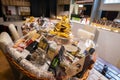 Big Christmas basket full of luxury food and drink delicatessen for sale
