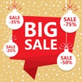 BIG Christmas sale. Winter sale poster