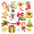 Big christmas set Royalty Free Stock Photo