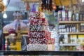 Big chunks of turkish delight close-up Royalty Free Stock Photo